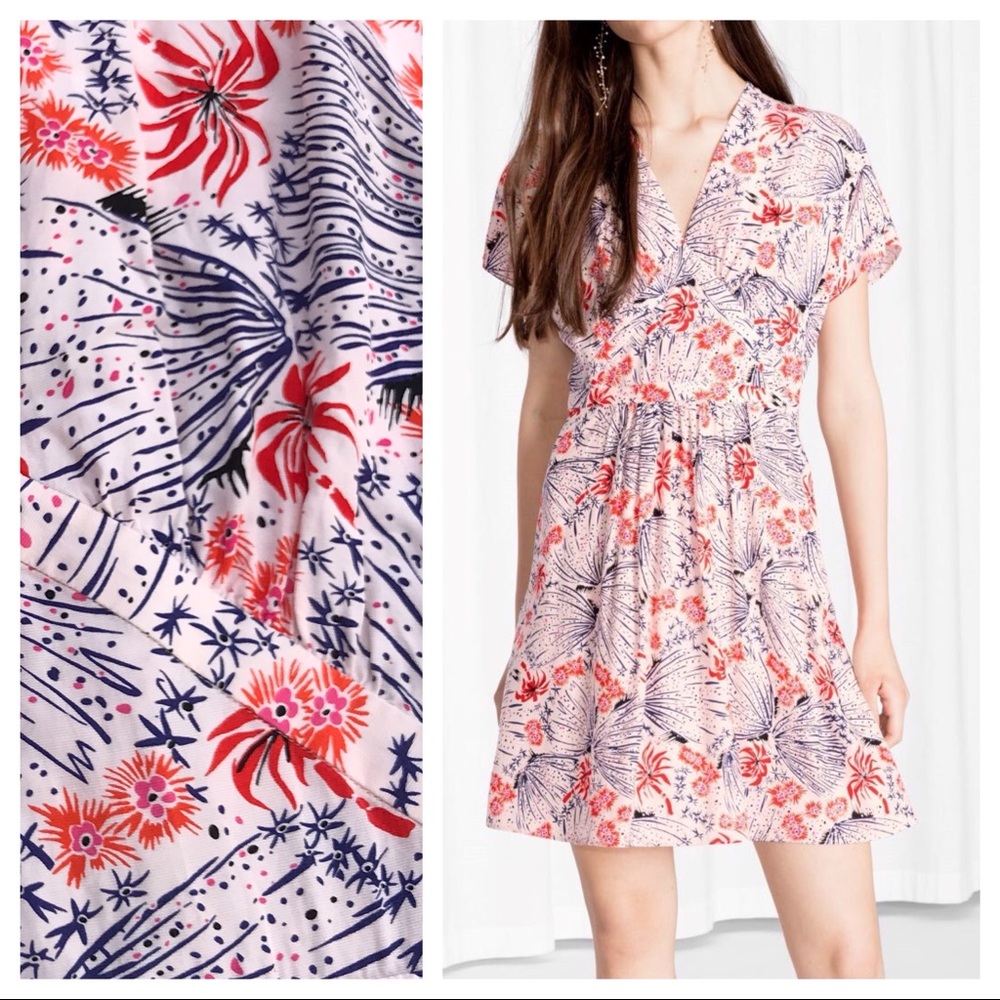 & Other Stories Floral Shinjuku Mini Dress